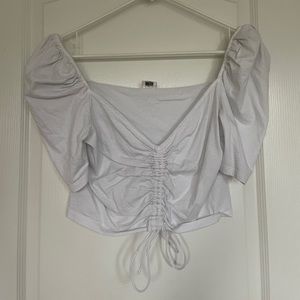 ⚡️ Aritzia (Wilfred) Ruched Tie-Front Top